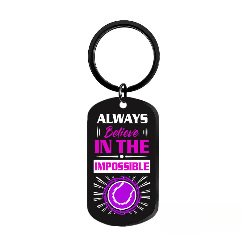 Wholesale Softball Baseball Sports Metal Keychains
